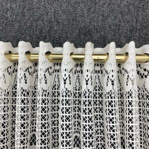 ADO Lace Embroidery Valance Curtains 11 1/2 Yds x 18 Inches, Window Treatment